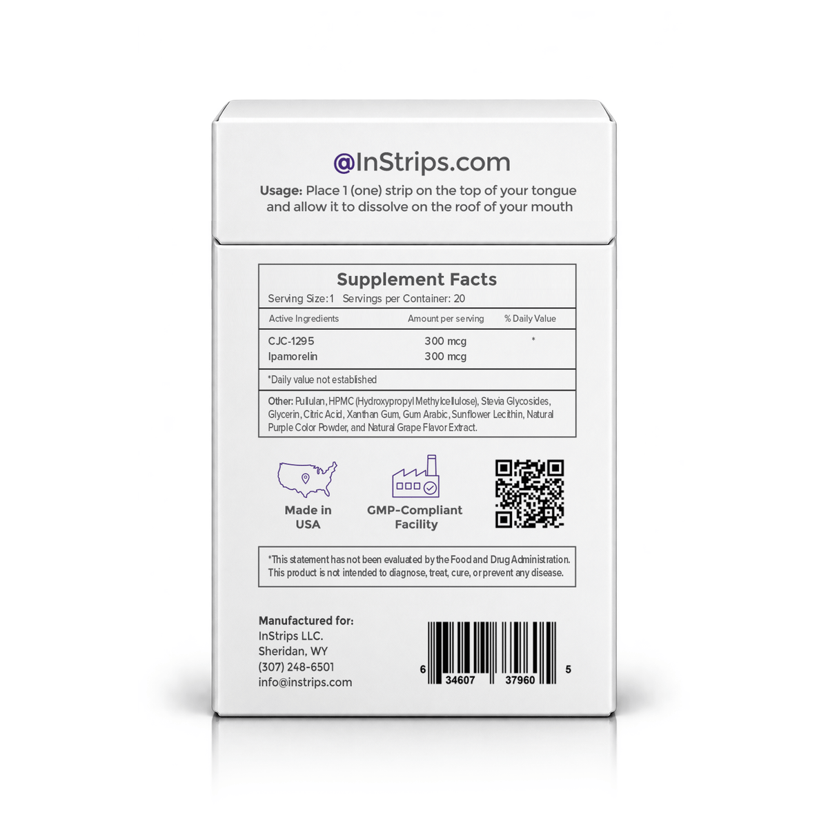 CJC1295 / Ipamorelin Buccal Strips