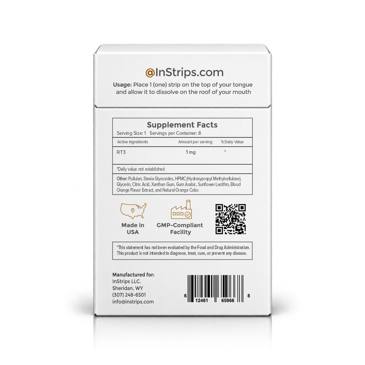 RT3 Buccal Strips 1mg