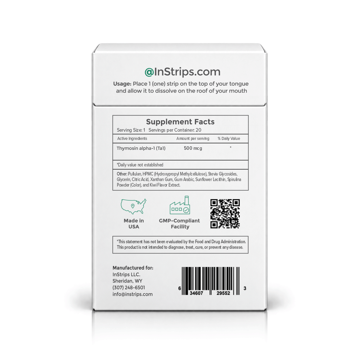 Thymosin Alpha-1 Buccal Strips 500 mcg