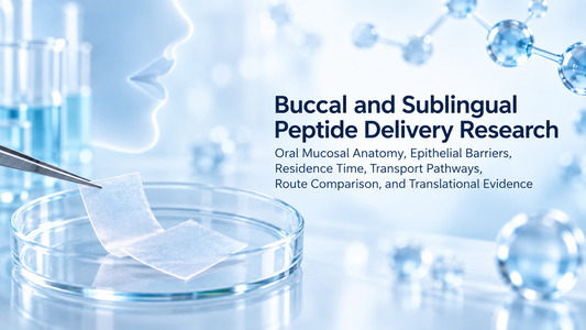 Buccal and Sublingual Peptide Delivery Research: Oral Mucosal Anatomy, Epithelial Barriers, Residence Time, Transport Pathways, Route Comparison, and Translational Evidence