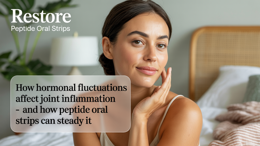 Hormonal Fluctuations and Joint Inflammation Research: Peptide Pathways, Oral Strips, and Evidence Limits