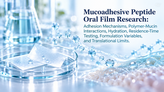 Mucoadhesive Peptide Oral Film Research: Adhesion Mechanisms, Polymer-Mucin Interactions, Hydration, Residence-Time Testing, Formulation Variables, and Translational Limits