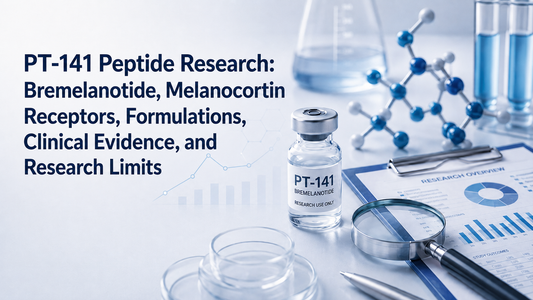 Title: PT-141 Peptide Research: Bremelanotide, Melanocortin Receptors, Formulations, Clinical Evidence, and Research Limits