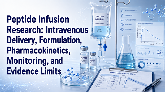 Peptide Infusion Research: Intravenous Delivery, Formulation, Pharmacokinetics, Monitoring, and Evidence Limits