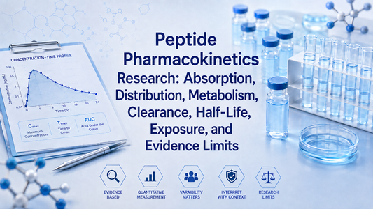 Peptide Pharmacokinetics Research: Absorption, Distribution, Metabolism, Clearance, Half-Life, Exposure, and Evidence Limits