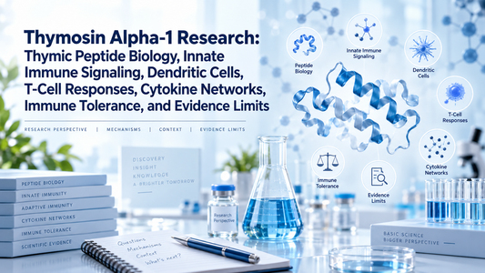 Thymosin Alpha-1 Research: Thymic Peptide Biology, Innate Immune Signaling, Dendritic Cells, T-Cell Responses, Cytokine Networks, Immune Tolerance, and Evidence Limits