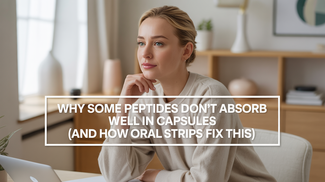 Why Some Peptides Don’t Absorb Well in Capsules (And How Oral Strips Fix This)