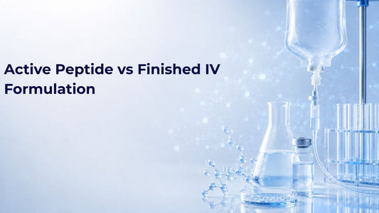 Active Peptide vs Finished IV Formulation