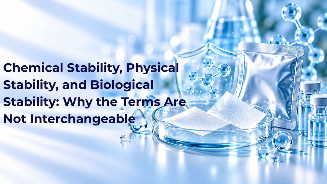 Chemical Stability, Physical Stability, and Biological Stability: Why the Terms Are Not Interchangeable