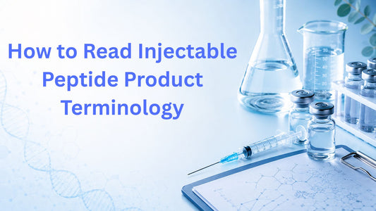 How to Read Injectable Peptide Product Terminology