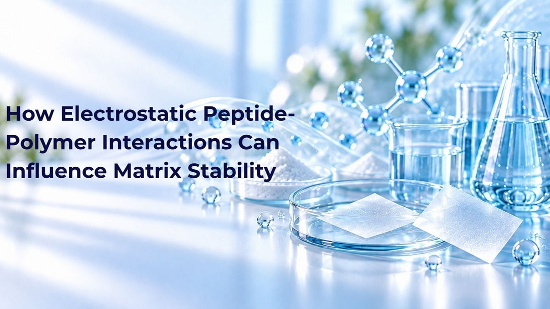 How Electrostatic Peptide-Polymer Interactions Can Influence Matrix Stability