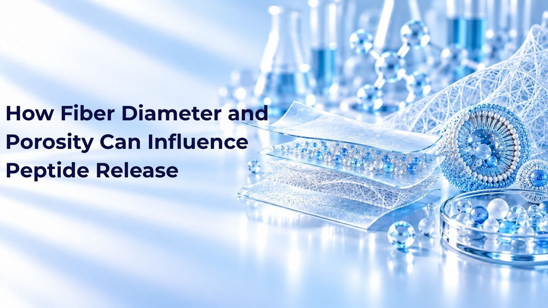 How Fiber Diameter and Porosity Can Influence Peptide Release