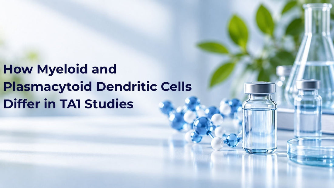 How Myeloid and Plasmacytoid Dendritic Cells Differ in TA1 Studies