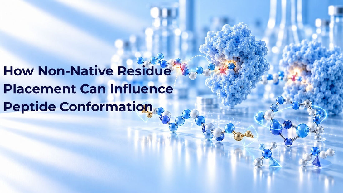 How Non-Native Residue Placement Can Influence Peptide Conformation