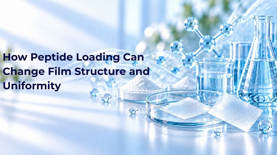 How Peptide Loading Can Change Film Structure and Uniformity
