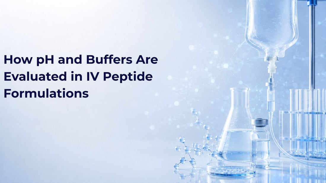 How pH and Buffers Are Evaluated in IV Peptide Formulations