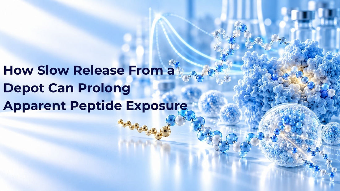 How Slow Release From a Depot Can Prolong Apparent Peptide Exposure