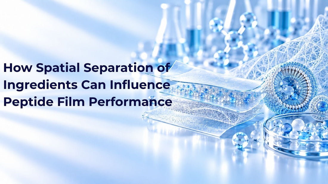 How Spatial Separation of Ingredients Can Influence Peptide Film Performance
