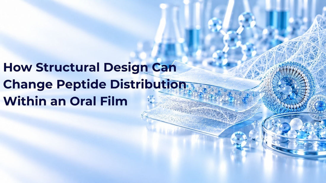 How Structural Design Can Change Peptide Distribution Within an Oral Film