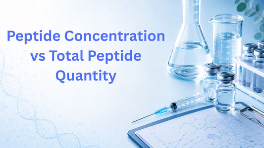 Peptide Concentration vs Total Peptide Quantity