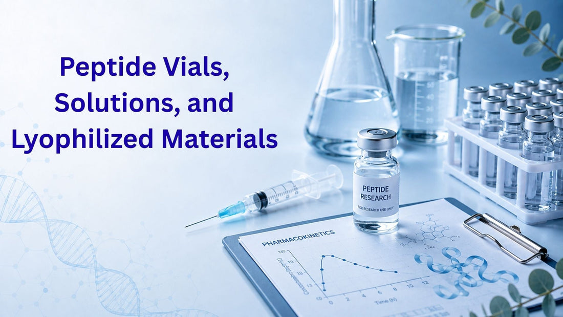 Peptide Vials, Solutions, and Lyophilized Materials