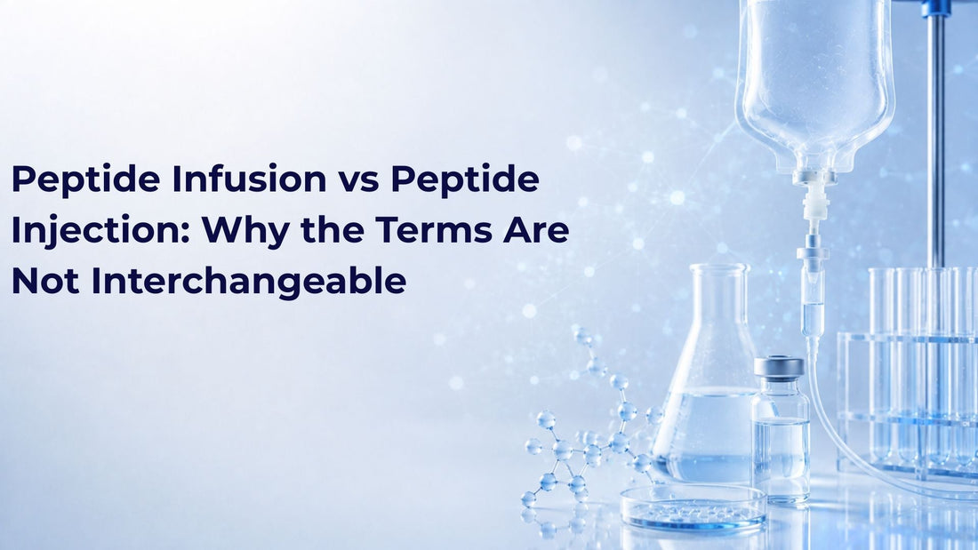 Peptide Infusion vs Peptide Injection: Why the Terms Are Not Interchangeable