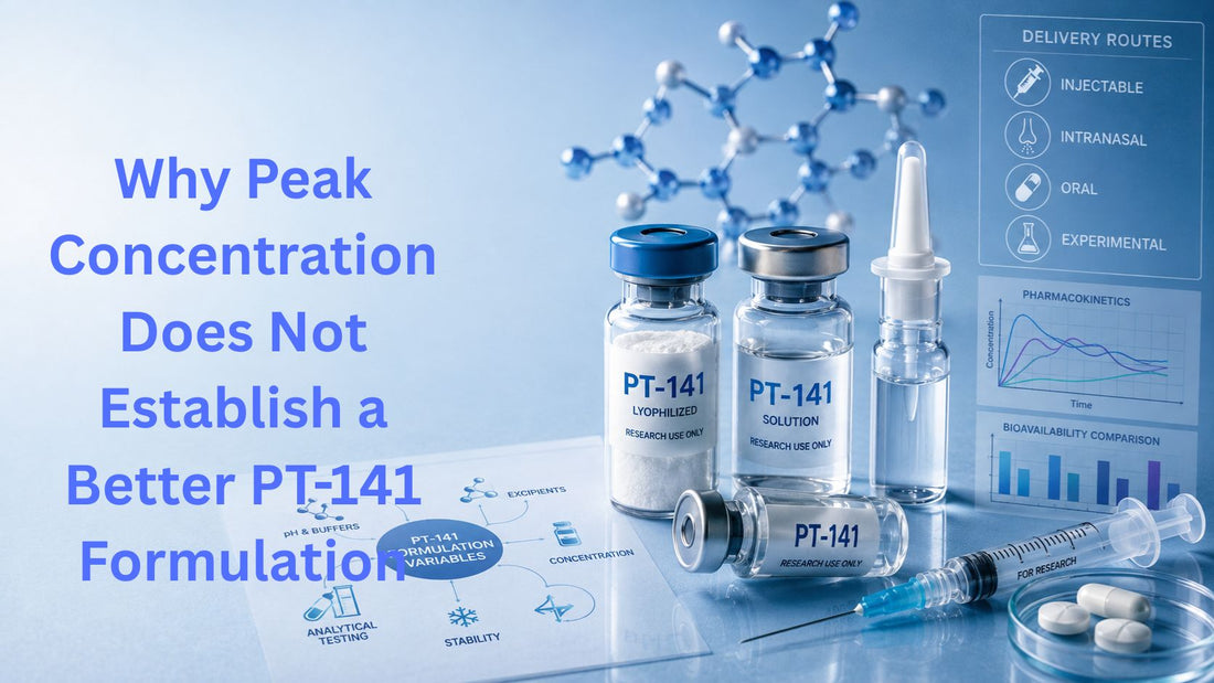Why Peak Concentration Does Not Establish a Better PT-141 Formulation