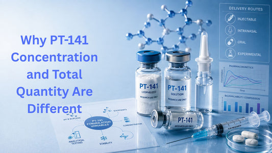 Why PT-141 Concentration and Total Quantity Are Different