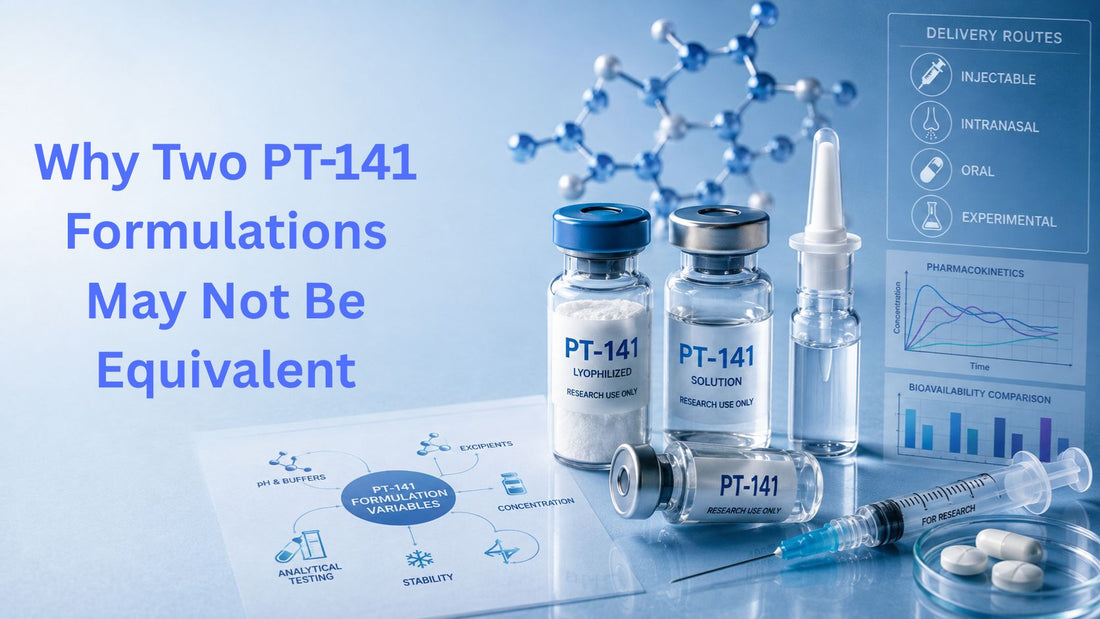 Why Two PT-141 Formulations May Not Be Equivalent