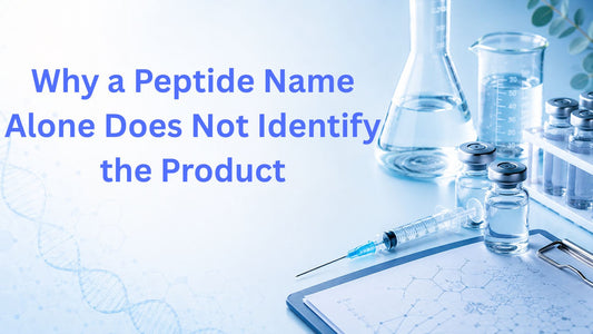 Why a Peptide Name Alone Does Not Identify the Product