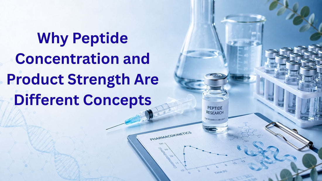 Why Peptide Concentration and Product Strength Are Different Concepts