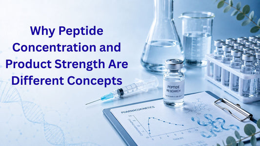 Why Peptide Concentration and Product Strength Are Different Concepts
