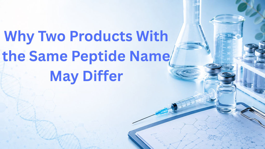 Why Two Products With the Same Peptide Name May Differ