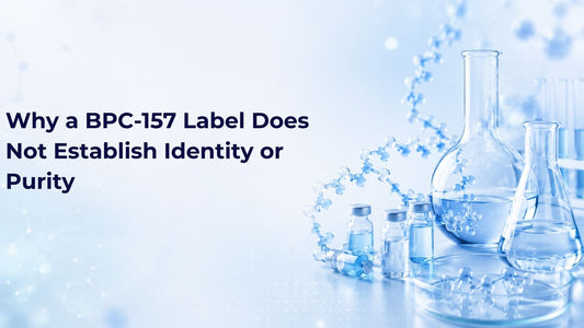 Why a BPC-157 Label Does Not Establish Identity or Purity