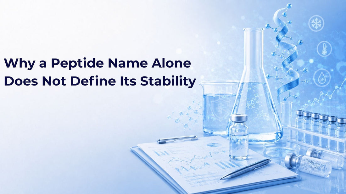 Why a Peptide Name Alone Does Not Define Its Stability