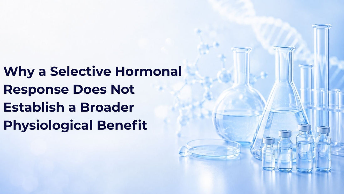 Why a Selective Hormonal Response Does Not Establish a Broader Physiological Benefit