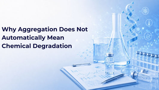 Why Aggregation Does Not Automatically Mean Chemical Degradation