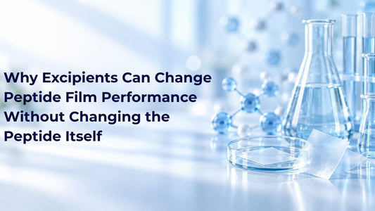 Why Excipients Can Change Peptide Film Performance Without Changing the Peptide Itself