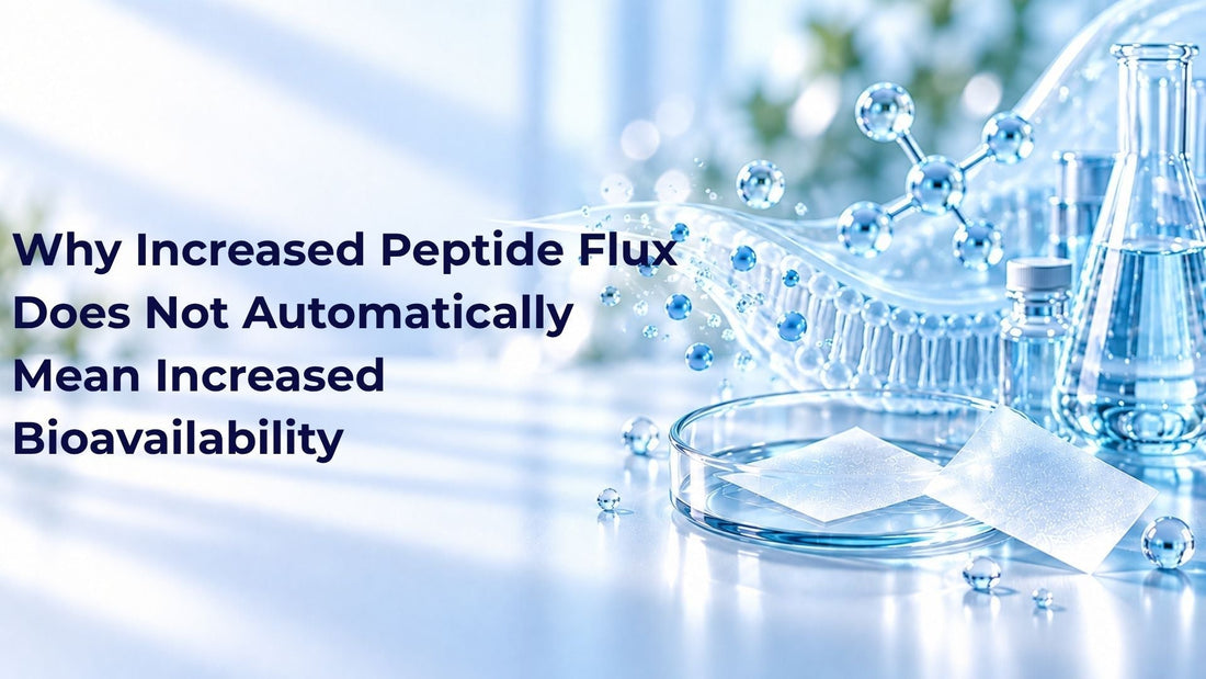 Why Increased Peptide Flux Does Not Automatically Mean Increased Bioavailability