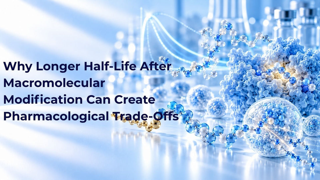 Why Longer Half-Life After Macromolecular Modification Can Create Pharmacological Trade-Offs