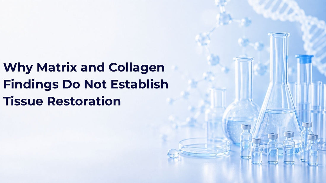 Why Matrix and Collagen Findings Do Not Establish Tissue Restoration