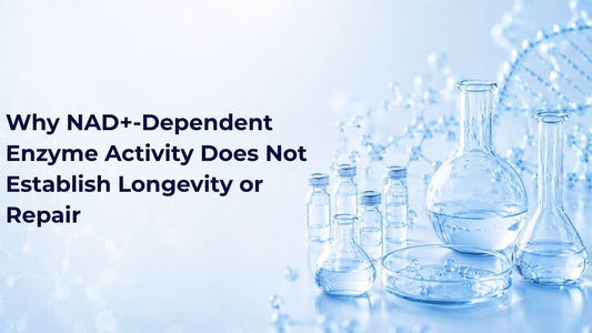 Why NAD+-Dependent Enzyme Activity Does Not Establish Longevity or Repair