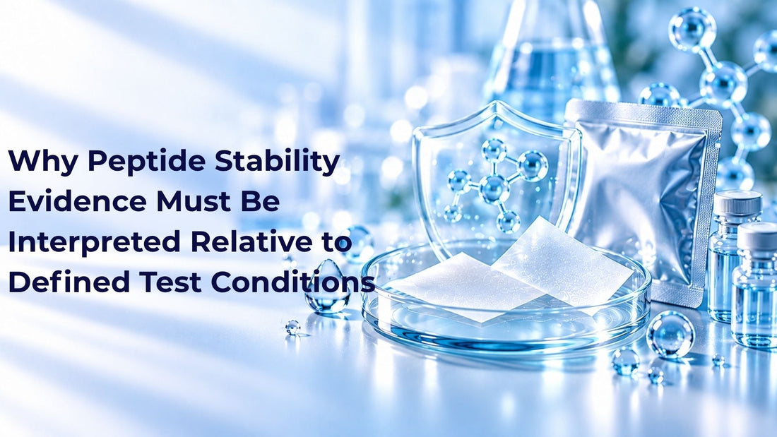 Why Peptide Stability Evidence Must Be Interpreted Relative to Defined Test Conditions