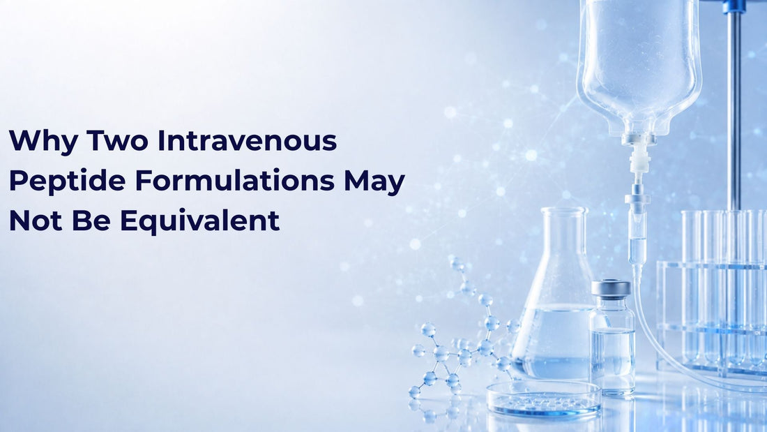 Why Two Intravenous Peptide Formulations May Not Be Equivalent