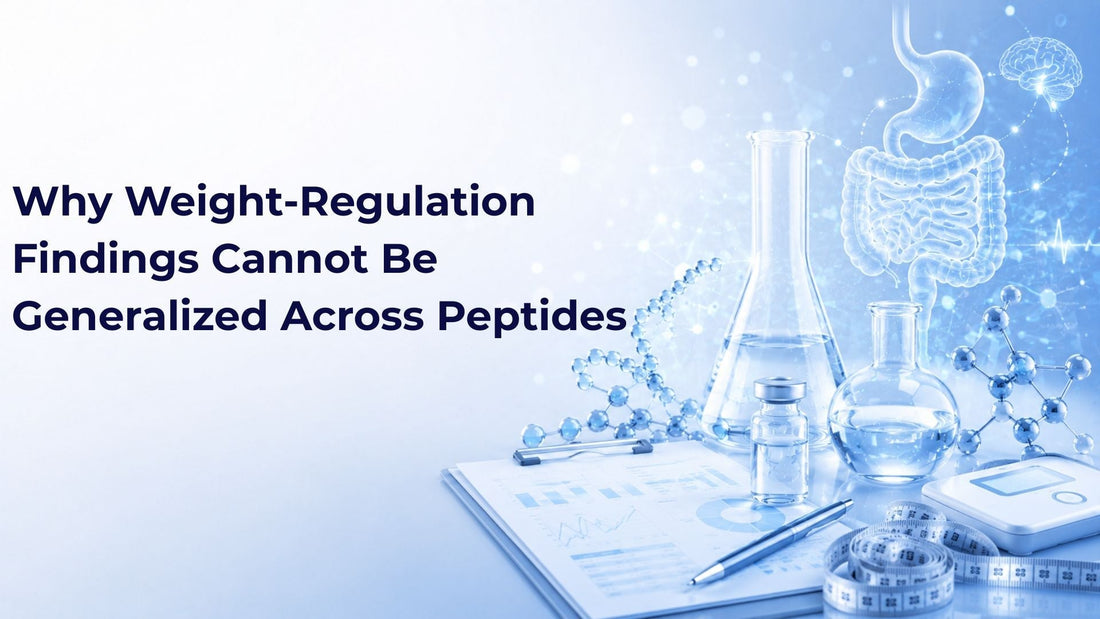 Why Weight-Regulation Findings Cannot Be Generalized Across Peptides